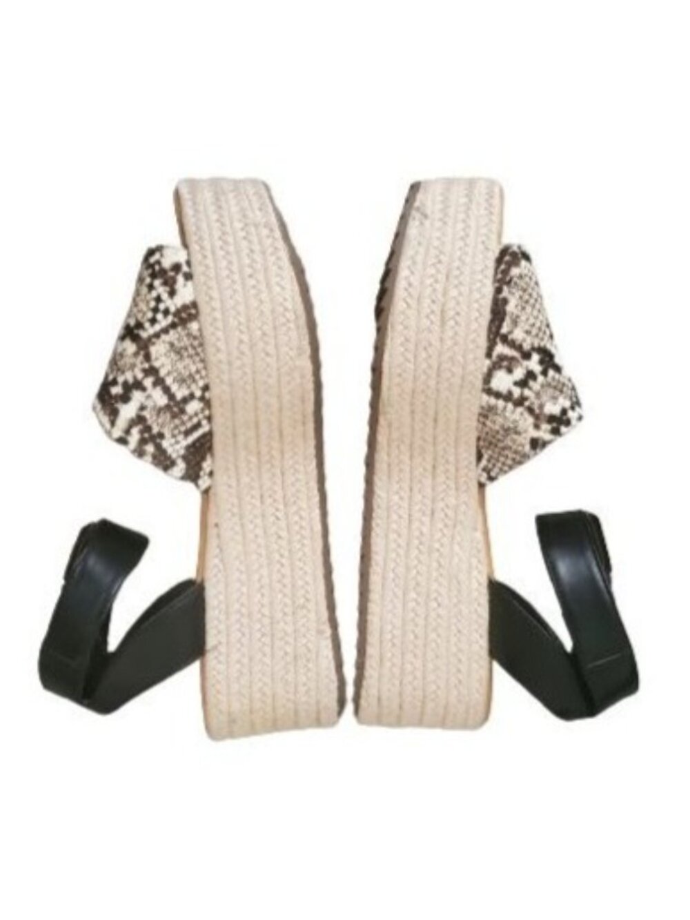 American Eagle Outfitters Snakeskin Espadrille Platform Sandals Women's 8, NWOB - Picture 5 of 12